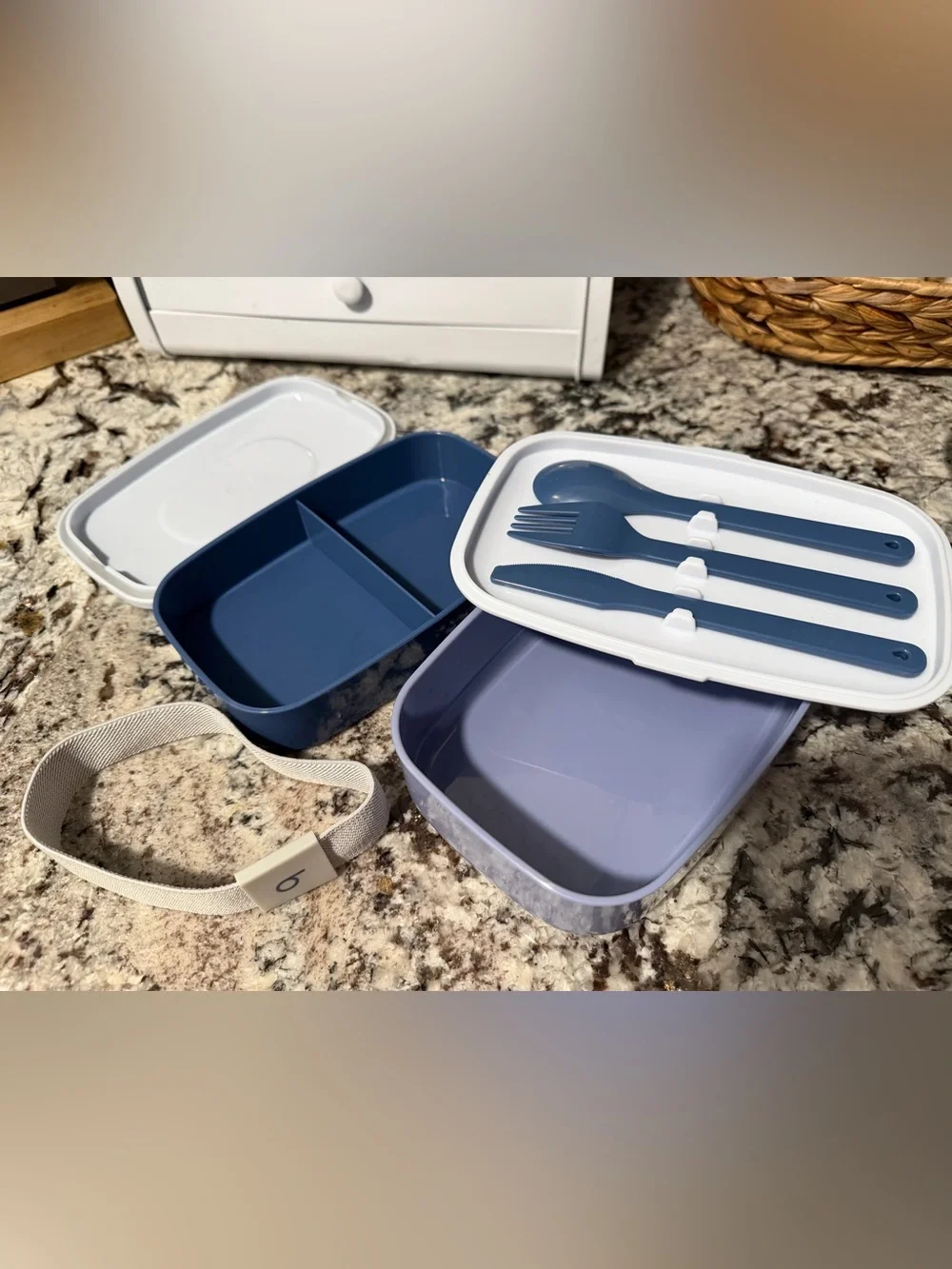 Bentgo Two-Tier Food Storage Box with utensils